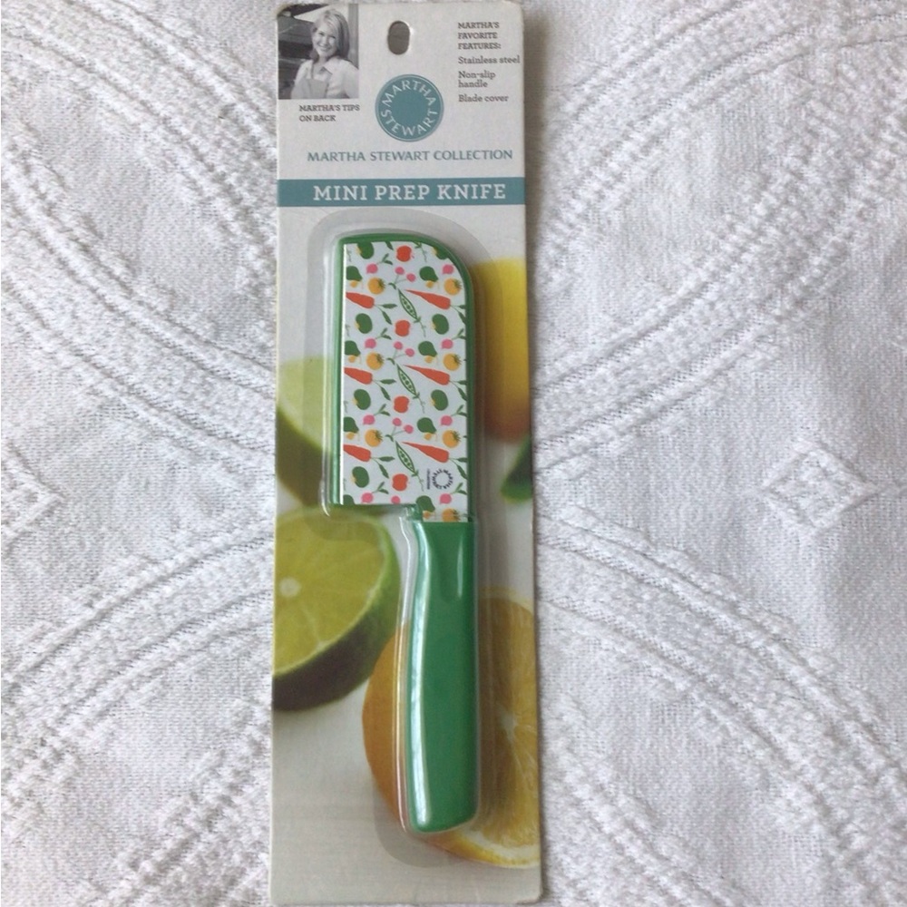 Martha Stewart Mini Prep Knife with Teal Accents